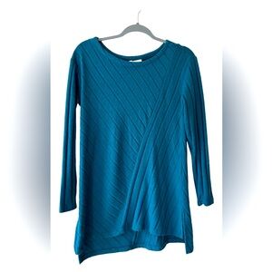 Anthropologie | Maeve | Devine Tunic Sweater Teal Blue Size XS